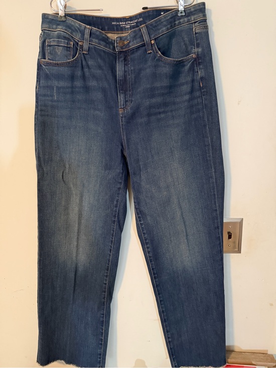 Chico's Denim - Chico’s High Rise Straight Leg Jeans Size 2  (US 14) Medium Wash Stretch Denim